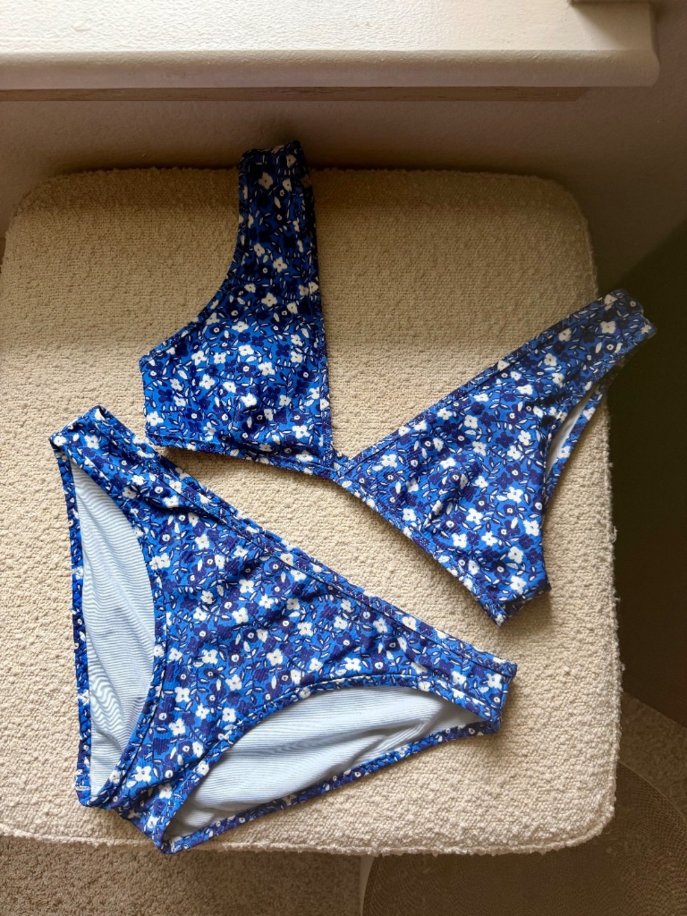Aerie Blue Floral Print Bikini
